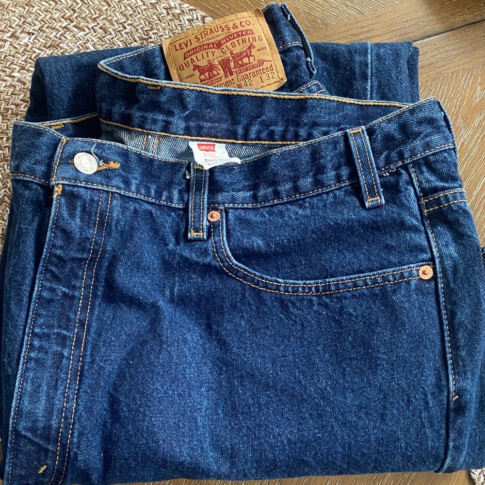 Levi's Men's Dark Blue Straight Jeans